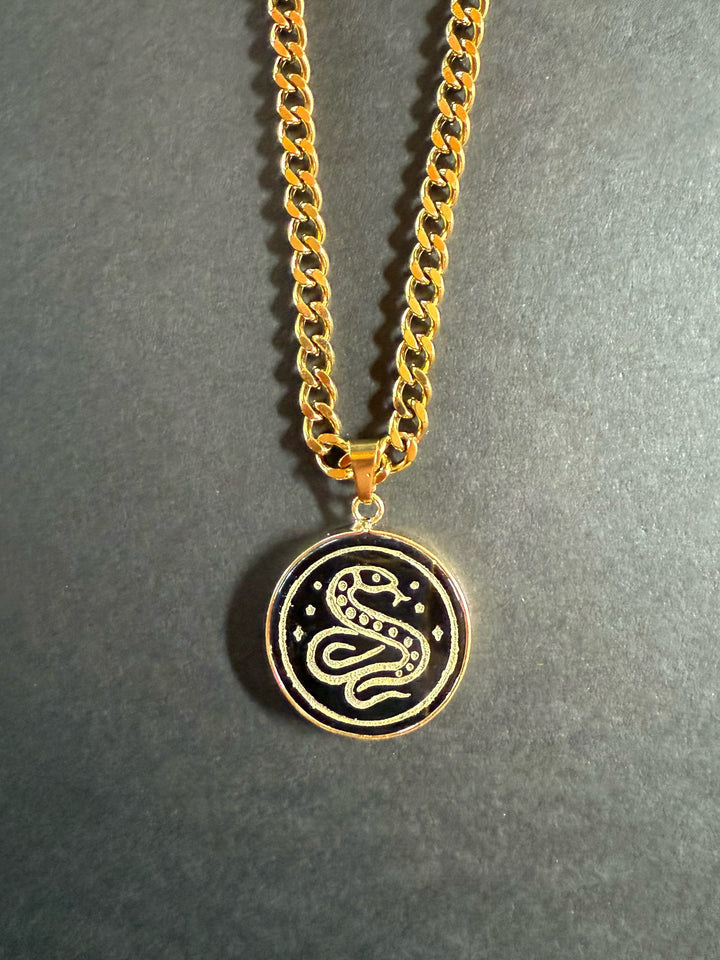 Blue Tiger's Eye & Golden Serpent