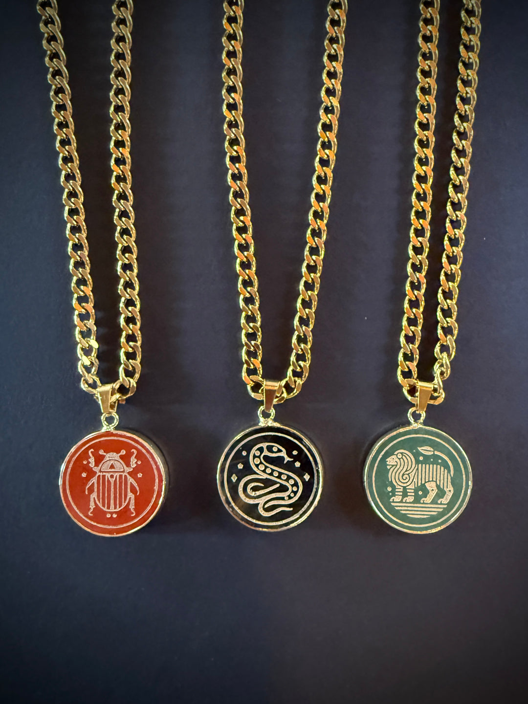 Red Jasper & Golden Scarab